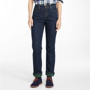 Fleece lined jeans ll bean